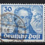 Berlin 63 I gest. Goethe mit Plattenfehler Punkt über J. Michel 120 €
