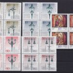 Berlin postfr. Lot von 60 4er-Blöcken