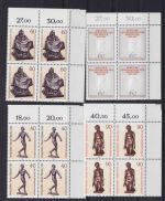 Berlin postfr. Lot von 60 4er-Blöcken