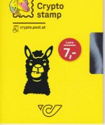Österreich Crypto stamp 2.0 Lama blau 6-stellig