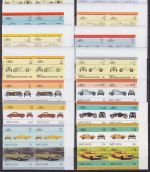 Bequia + St. Lucia postfr./mnh Autos cars 1984/1986 ungez.IMPERF.