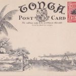 Tonga Ganzsache/ppc ca. 1898 The Orange Grooves