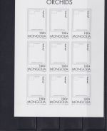 Mongolei postfr./mnh 65 mini sheets incl. proofs Orchids 1997