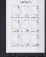 Mongolei postfr./mnh 65 mini sheets incl. proofs Orchids 1997