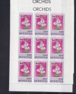 Mongolei postfr./mnh 65 mini sheets incl. proofs Orchids 1997