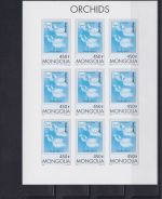 Mongolei postfr./mnh 65 mini sheets incl. proofs Orchids 1997