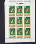 Mongolei postfr./mnh 65 mini sheets incl. proofs Orchids 1997