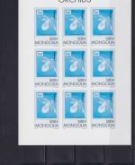 Mongolei postfr./mnh 65 mini sheets incl. proofs Orchids 1997