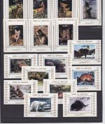 Umm al Qiwain 1130/1145 A+B de Luxe Blocks postfr./mnh Tiere animals 1972