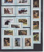 Umm al Qiwain 1130/1145 de Luxe Blocks postfr./mnh Tiere animals 1972