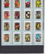Umm al Qiwain 1034/49 A+B de Luxe Blocks postfr./mnh Blumen flowers 1972