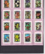 Umm al Qiwain 1034/49 A+B de Luxe Blocks postfr./mnh Blumen flowers 1972