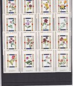 Umm al Qiwain 1434/49 A+B de Luxe Blocks postfr./mnh Blumen flowers 1972