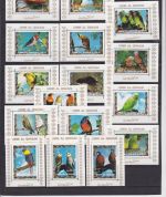 Umm al Qiwain 1242/1257 A+B de Luxe Blocks postfr./mnh Vögel birds 1972