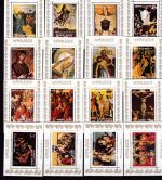 Ajman 2797/2812 de Luxe Blocks postfr./mnh Gemälde paintings 1972