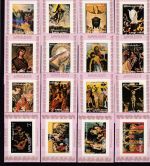 Ajman 2797/2812 de Luxe Blocks postfr./mnh Gemälde paintings 1972