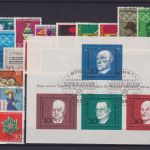 Bund 1966/1977 gest. kpl. mit Gummi