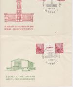 DDR W Zd 22/23 je zwei verschiedene FDC Michel 290 €