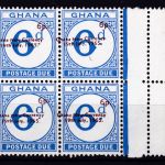 Ghana Porto 14 b postfr./mnh Aufdruck karminbraun 1965