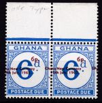 Ghana Porto 14 b postfr./mnh Aufdruck karminbraun 1965
