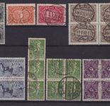 Deutsches Reich Lot von 26 gest. Marken geprüft Infla-Berlin