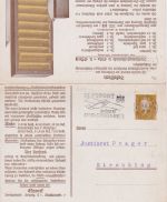 Werbe-Doppelkarte Rolljalousieschrank 1931