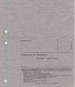 Postanweisung-Nachnahme-Karte Waldsee nach Ehringen und ZURÜCK 1931