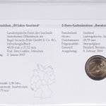 Numisbrief Deutschland 2 Euro Saarbrücken 2009 World Money Fair
