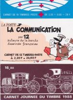 Frankreich 3 gest. Markenheftchen 1988