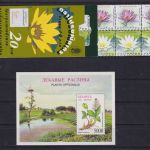 Blumen, Pflanzen und Pilze 33 postfr. Blöcke aus aller Welt