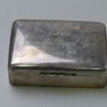 1. Preis Gemischtes Doppel Spiel Pasing 1914 versilberte Dose