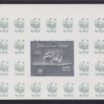Batum postfr./mnh Elefant WWF GOLD/SILBER PROOF