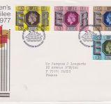 GB Sammlung von 24 FDCs 1977 Queen's Silver Jubilee Tour Cover