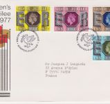 GB Sammlung von 24 FDCs 1977 Queen's Silver Jubilee Tour Cover