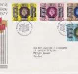 GB Sammlung von 24 FDCs 1977 Queen's Silver Jubilee Tour Cover