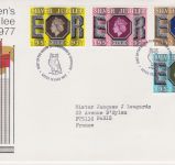 GB Sammlung von 24 FDCs 1977 Queen's Silver Jubilee Tour Cover