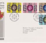 GB Sammlung von 24 FDCs 1977 Queen's Silver Jubilee Tour Cover