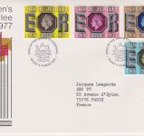 GB Sammlung von 24 FDCs 1977 Queen's Silver Jubilee Tour Cover