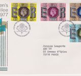 GB Sammlung von 24 FDCs 1977 Queen's Silver Jubilee Tour Cover