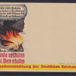 Deutsches Reich Werbekarte "Brände verhüten" 1943
