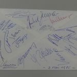 Paraguay Brief mit 18 Autogrammen VfB Stuttgart 1985