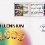 Schweiz Millennium-Kleinbogen auf Sonderbrief 1999