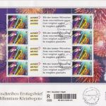 Schweiz Millennium-Kleinbogen auf E-Brief 1999