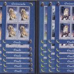 Rumänien 5 x 5729/5734 KB postfr./mnh Eulen owls 2003