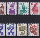 Berlin 402/411 + 453 postfr. Rollenmarken mit Nummern