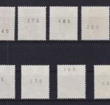 Berlin 402/411 + 453 postfr. Rollenmarken mit Nummern