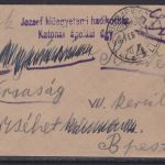 Ungarn Brief Militärhospital 1916