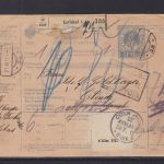 Österreich Post Begleitadresse Karlsbad - Köln - Ostende 1911