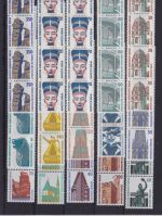 Berlin 1987/1990 - Sehenswürdigkeiten in 5er-Streifen mit Rollennummer komplett