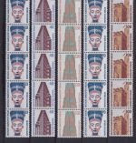 Berlin 1987/1990 - Sehenswürdigkeiten in 5er-Streifen mit Rollennummer komplett